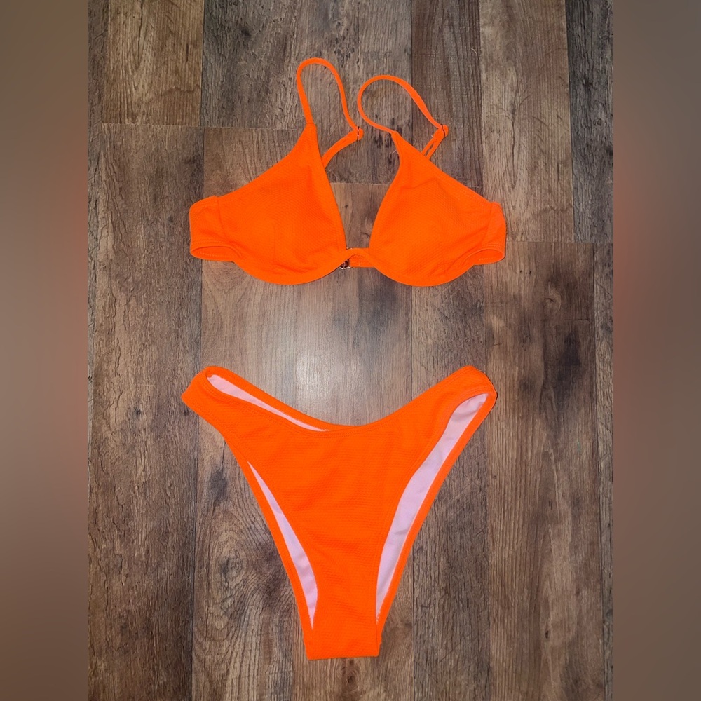 orange bikini set